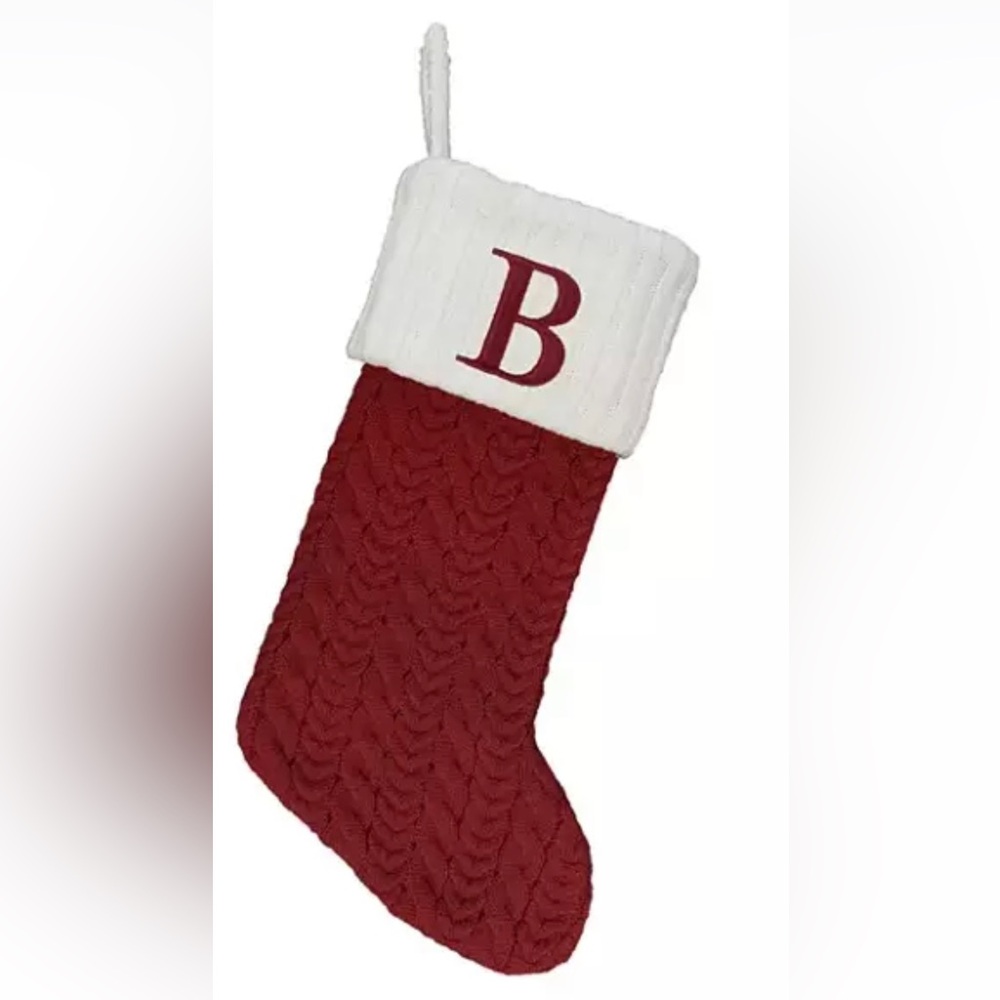 Christmas stocking by Saint Nicholas Square monogram B